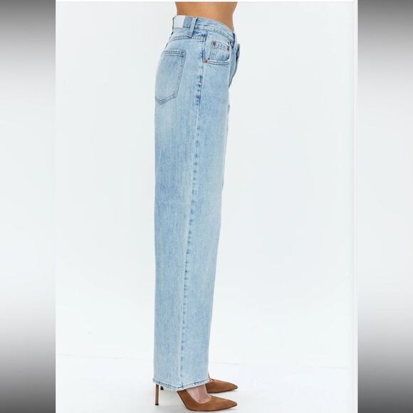 PISTOLA Bobbie mid rise loose straight leg with crossover - Picture 5 of 15